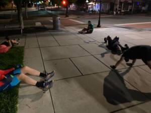 PAX getting in their reps. F3 Winston Salem Urban Assault April 2024